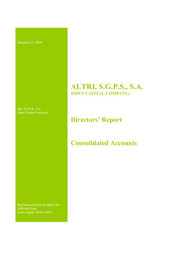 Thumbnail Altri Financial Statement 2009