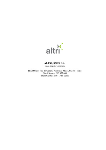 Thumbnail Altri Quarterly Report 2007-q1