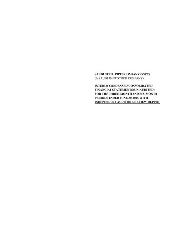 Miniature Saudi Steel Pipes Rapport trimestriel 2025-q2