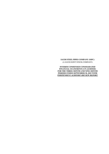 Miniature Saudi Steel Pipes Rapport trimestriel 2025-q3