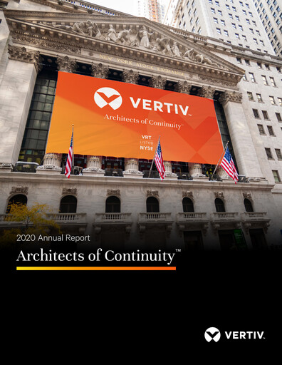 Miniature Vertiv Holdings
 Rapport annuel 2020