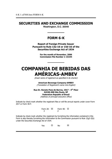 Thumbnail Ambev Quarterly Report 2006-q3