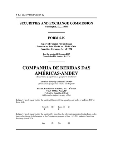 Thumbnail Ambev Quarterly Report 2006-q4