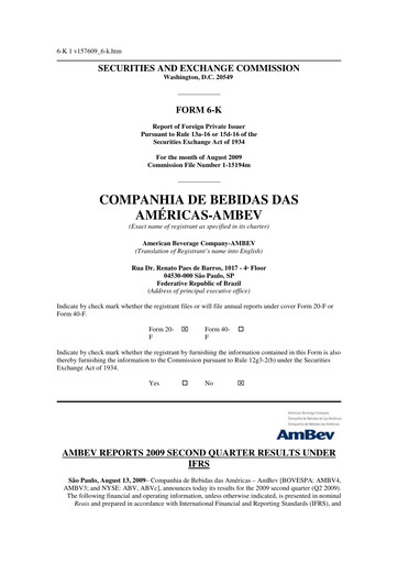 Thumbnail Ambev Quarterly Report 2009-q2