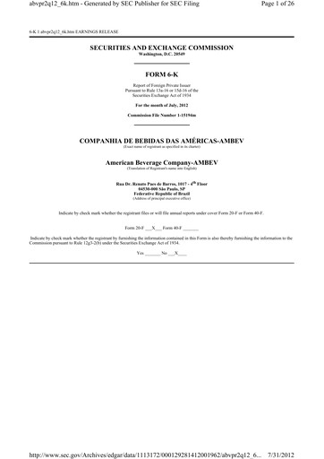 Thumbnail Ambev Quarterly Report 2012-q2