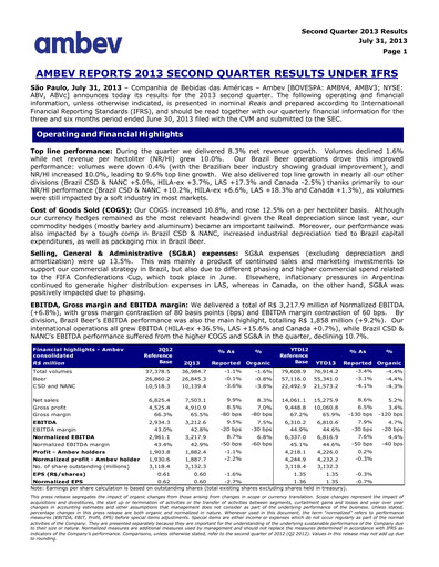 Thumbnail Ambev Quarterly Report 2013-q2