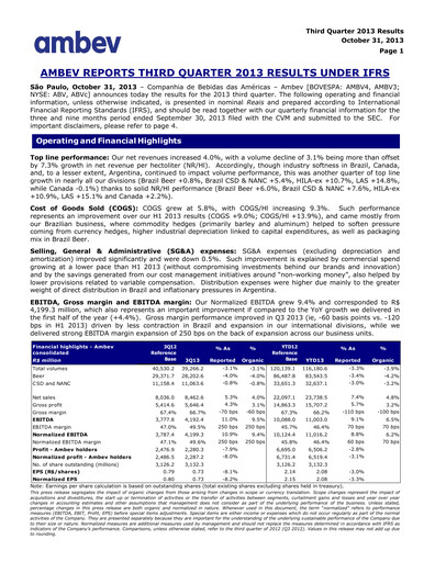 Thumbnail Ambev Quarterly Report 2013-q3