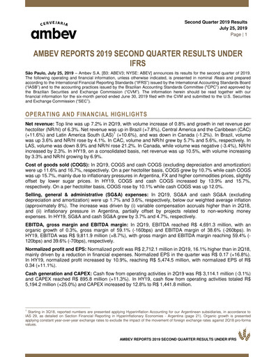 Thumbnail Ambev Quarterly Report 2019-q2
