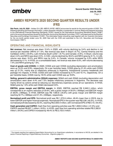 Thumbnail Ambev Quarterly Report 2020-q2