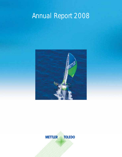 Thumbnail Mettler Toledo Annual Report 2008