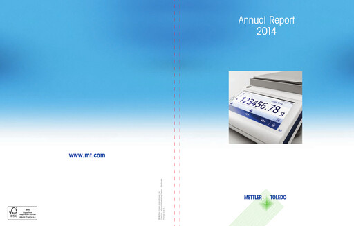 Thumbnail Mettler Toledo Annual Report 2014