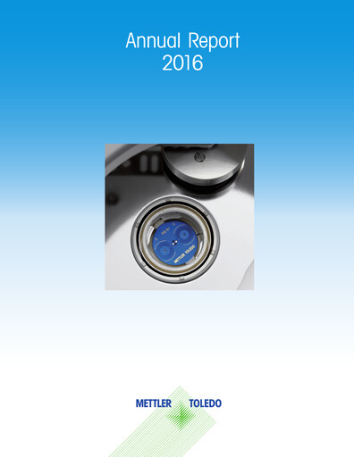 Thumbnail Mettler Toledo Annual Report 2016