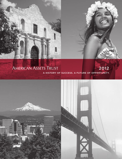 Thumbnail American Assets Trust
 Annual Report 2012