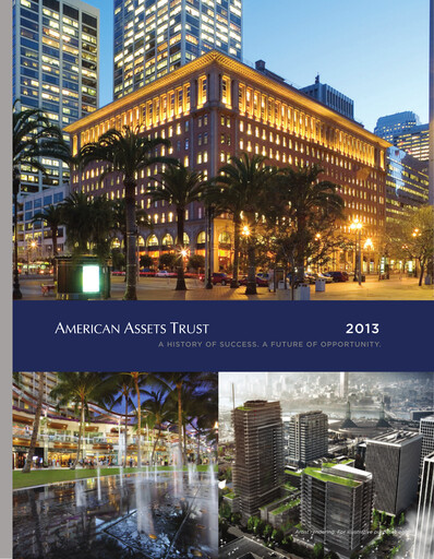 Thumbnail American Assets Trust
 Annual Report 2013