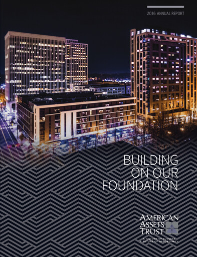 Thumbnail American Assets Trust
 Annual Report 2016
