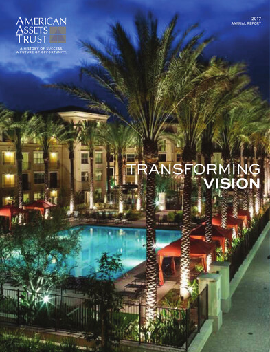 Thumbnail American Assets Trust
 Annual Report 2017