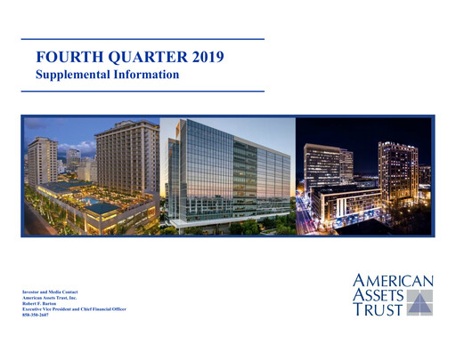 Thumbnail American Assets Trust
 Quarterly Report 2019-q4