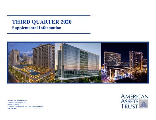Thumbnail American Assets Trust
 Quarterly Report 2020-q3