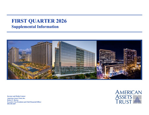 Thumbnail American Assets Trust
 Quarterly Report 2026-q1