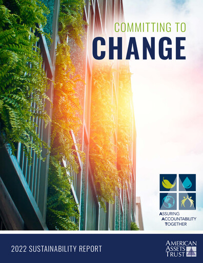Thumbnail American Assets Trust
 Sustainability Report 2022