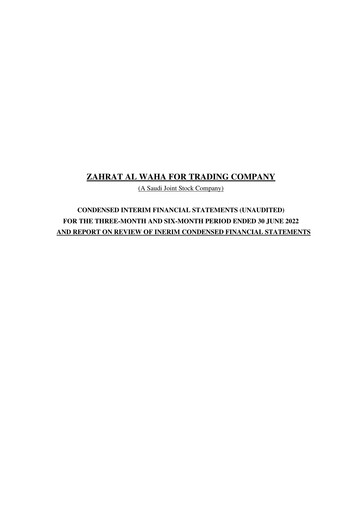 Thumbnail Zahrat Al Waha For Trading Company Quarterly Report 2022-q2
