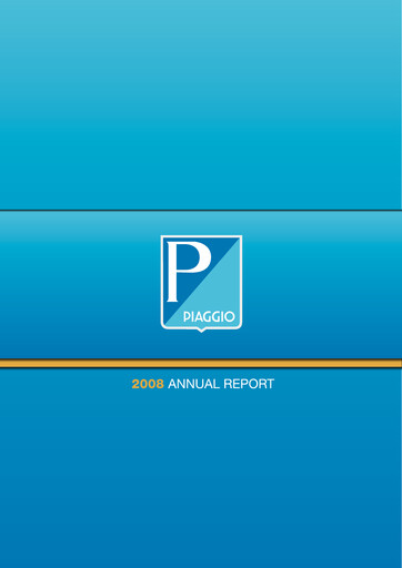 Thumbnail Piaggio Annual Report 2008