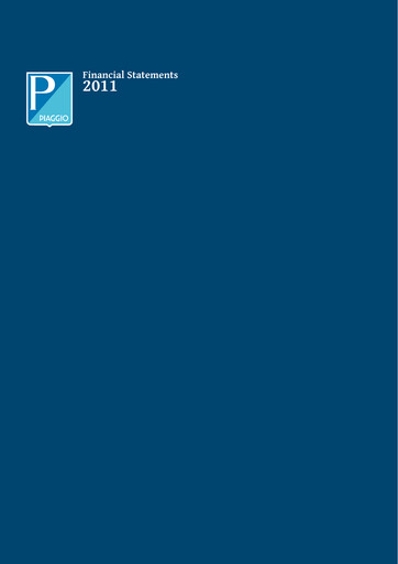 Thumbnail Piaggio Financial Statement 2011