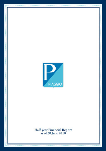 Thumbnail Piaggio Half-year Report 2010-h1