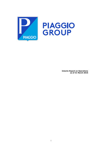 Thumbnail Piaggio Quarterly Report 2016-q1