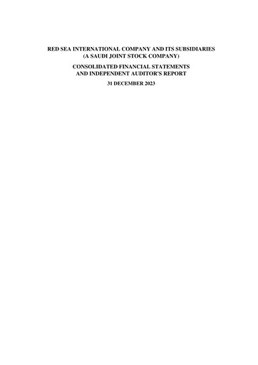 Thumbnail Red Sea International Company Financial Statement 2023