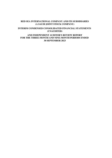 Thumbnail Red Sea International Company Quarterly Report 2023-q3