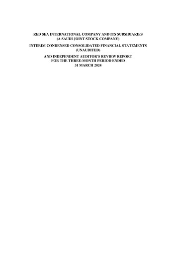 Thumbnail Red Sea International Company Quarterly Report 2024-q1