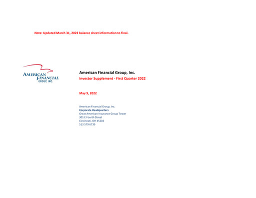 Miniature American Financial Group
 Rapport trimestriel 2022-q1