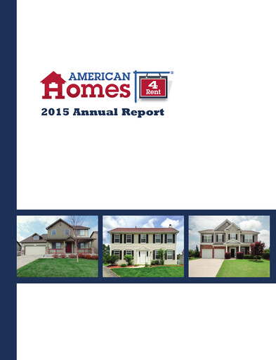 Thumbnail AMH (American Homes 4 Rent)
 Annual Report 2015