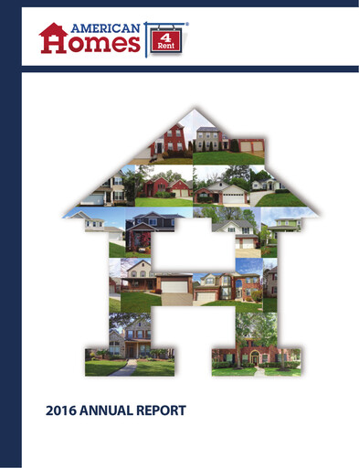 Thumbnail AMH (American Homes 4 Rent)
 Annual Report 2016