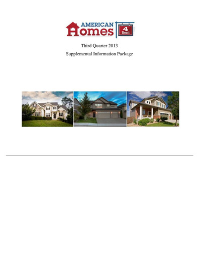 Thumbnail AMH (American Homes 4 Rent)
 Quarterly Report 2013-q3