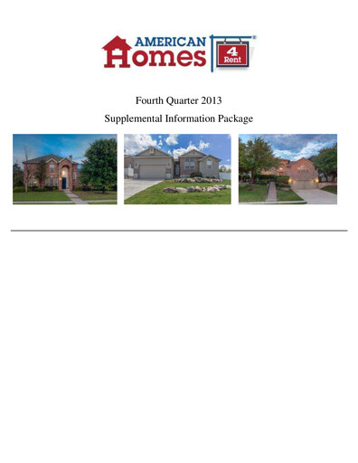 Thumbnail AMH (American Homes 4 Rent)
 Quarterly Report 2013-q4