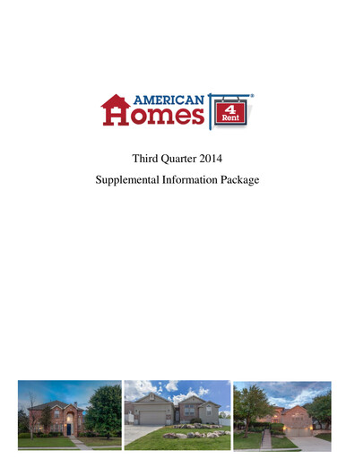 Thumbnail AMH (American Homes 4 Rent)
 Quarterly Report 2014-q3