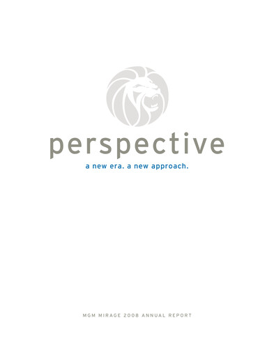 Thumbnail MGM Resorts

 Annual Report 2008