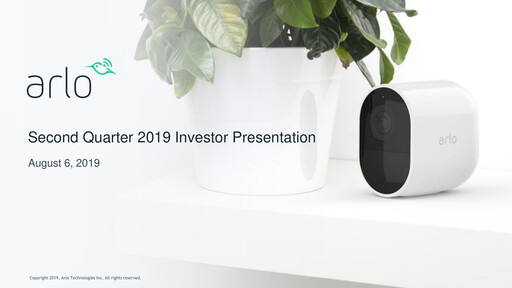 Thumbnail Arlo Technologies
 Quarterly Report 2019-q2