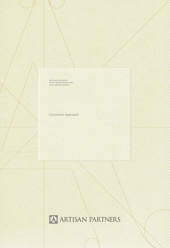 Thumbnail Artisan Partners Annual Report 2015