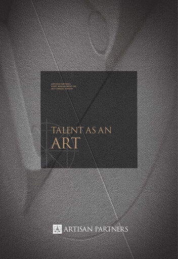 Thumbnail Artisan Partners Annual Report 2017