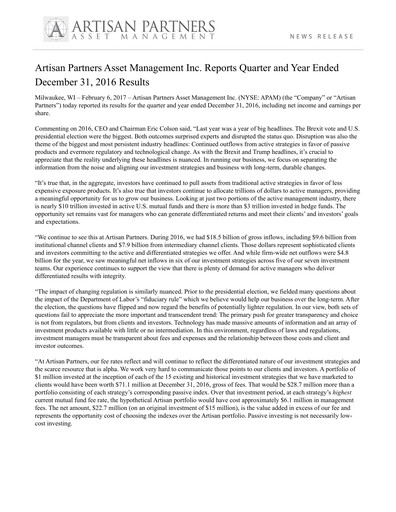Thumbnail Artisan Partners Quarterly Report 2016-q4