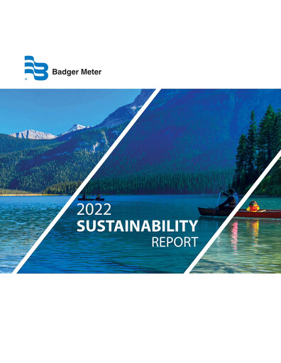 Thumbnail Badger Meter
 Sustainability Report 2022