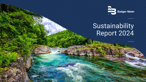 Thumbnail Badger Meter
 Sustainability Report 2024