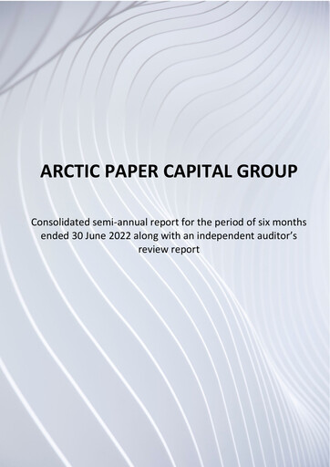 Miniature Arctic Paper Rapport semestriel 2022-h1