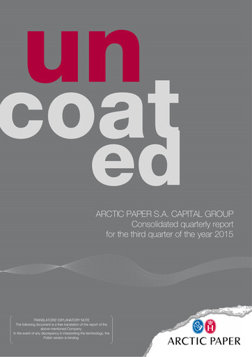 Miniature Arctic Paper Rapport trimestriel 2015-q3