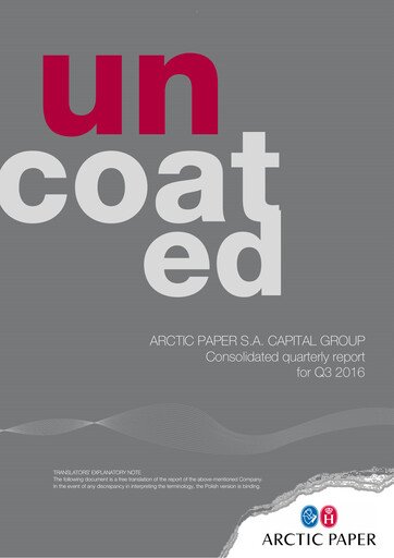 Miniature Arctic Paper Rapport trimestriel 2016-q3