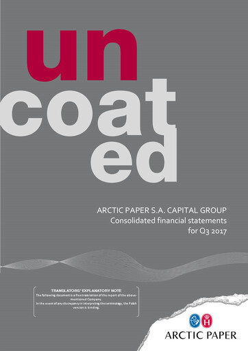 Miniature Arctic Paper Rapport trimestriel 2017-q3