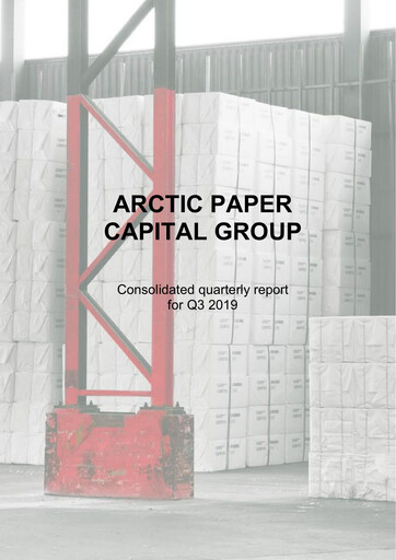 Miniature Arctic Paper Rapport trimestriel 2019-q3